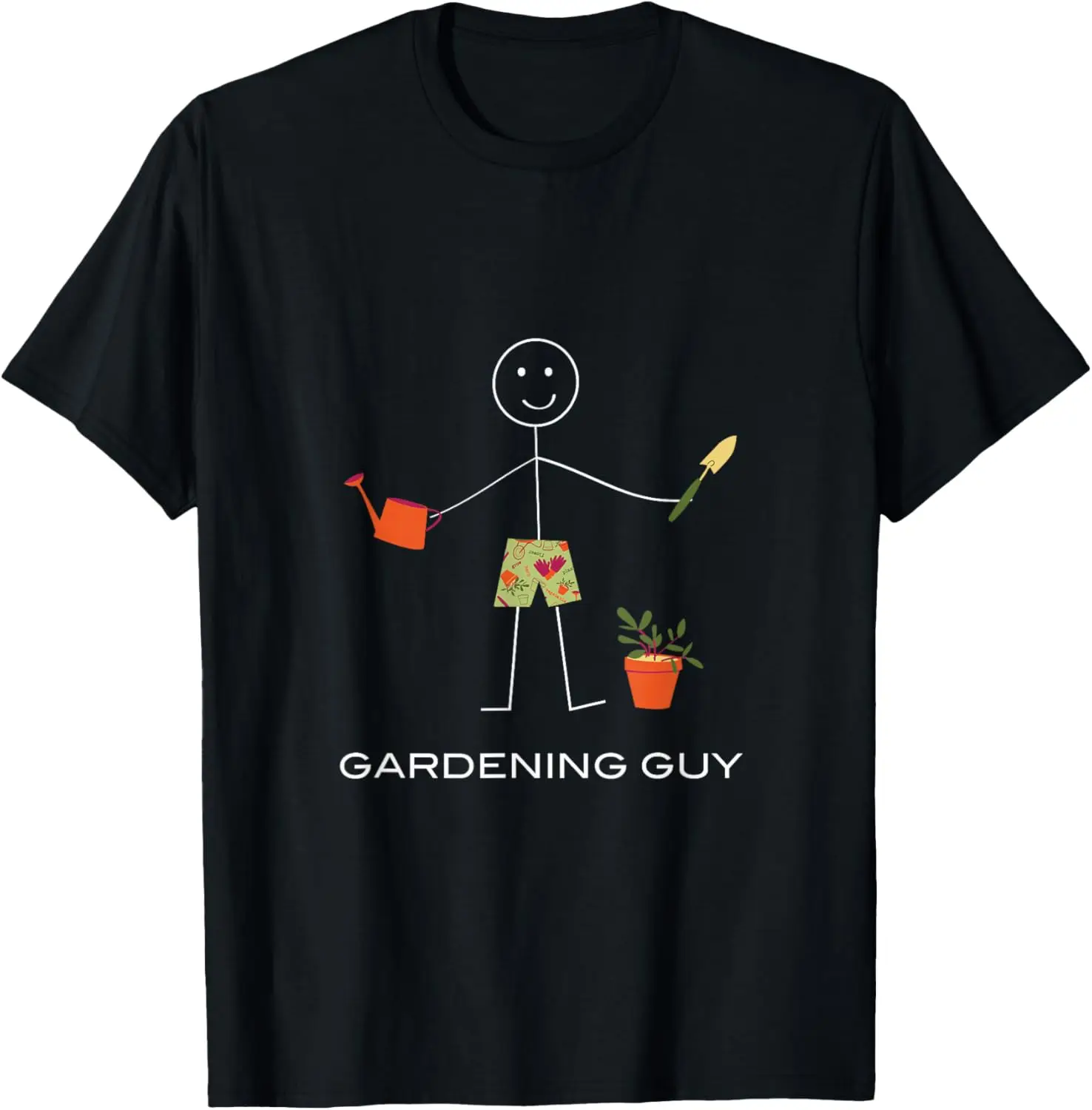 Funny Mens Gardening Design, Boy Gardener T-Shirt 100% Cotton Trendy Y2K Short-Sleeve Tee-Soft, Quick-Drying, Moisture-Wicking;