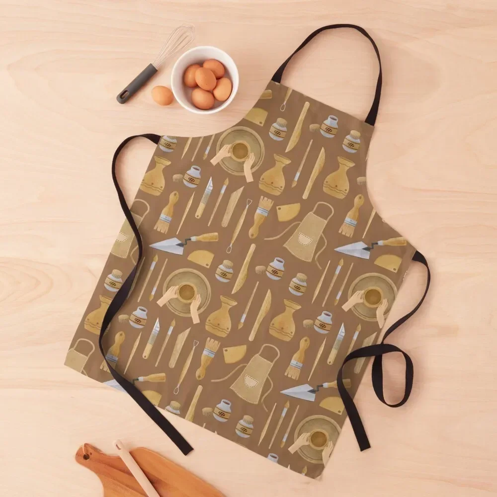 

Make pottery Apron Korean Kitchen And Home Items Women's Apron