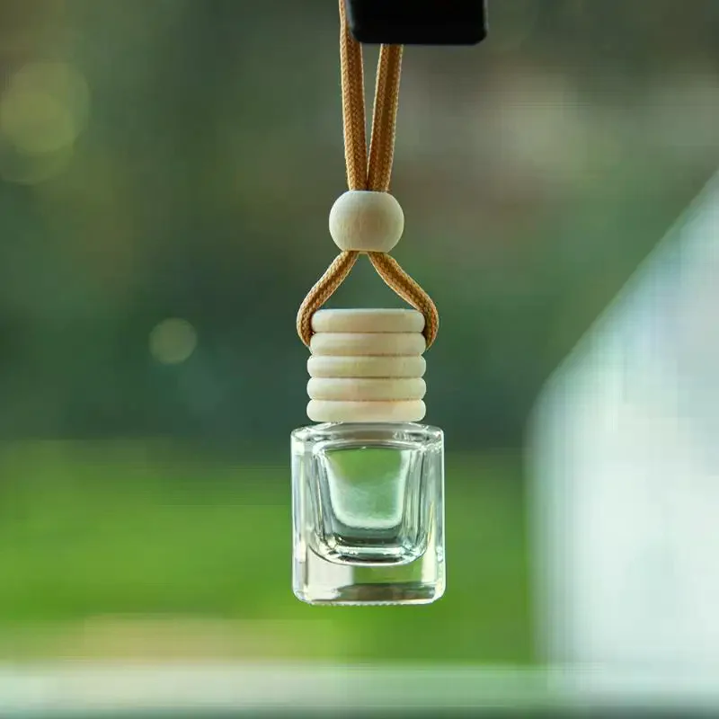 1Pcs Car Essential Oil Diffuser Fragrance Air Freshener Scent Perfume Bottle Ornament Small Round Cap Empty Bottle Pendant