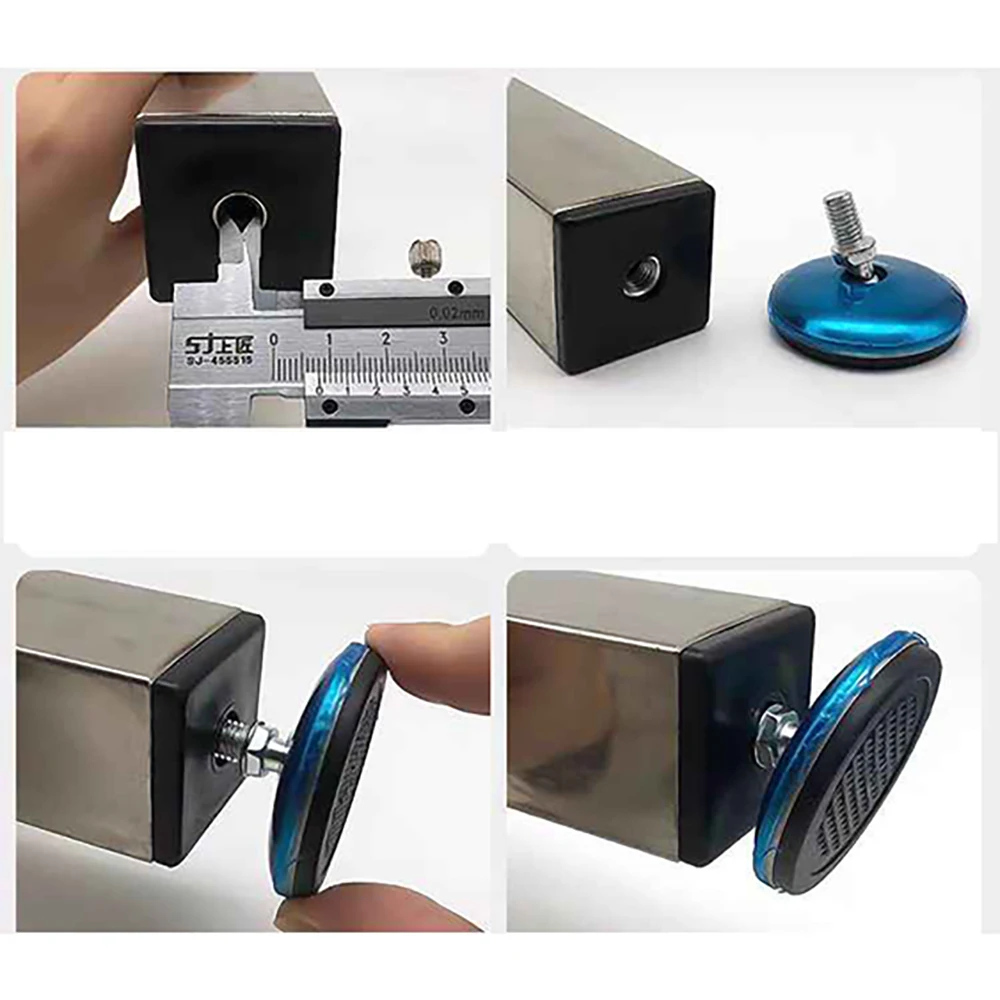 1-10Pcs M6 M8 M10 Stainless Steel Furniture Sofa Leg Adjustable Furniture Feet, Suitable For Table Chair Cabinet Stool Legs Pad
