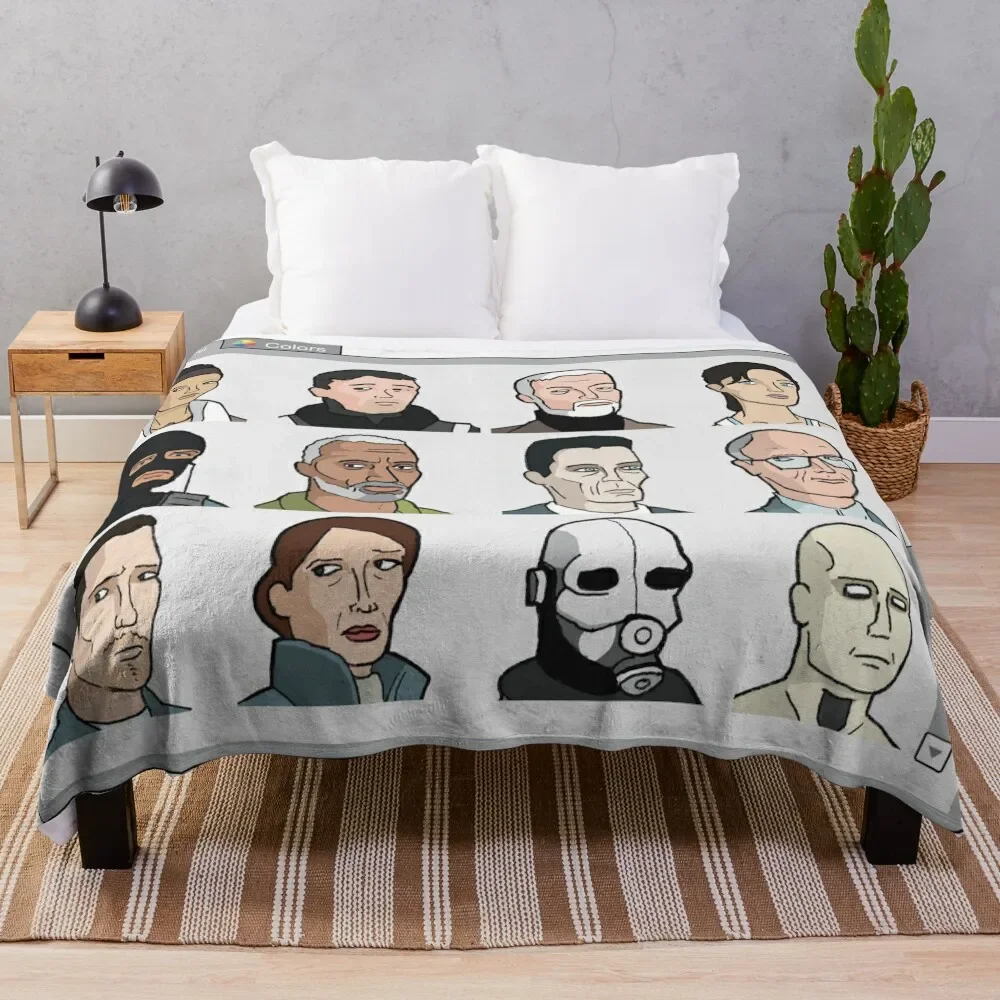 

Garry's mod - Player Model Select Throw Blanket Single Comforter Luxury Throw Blankets