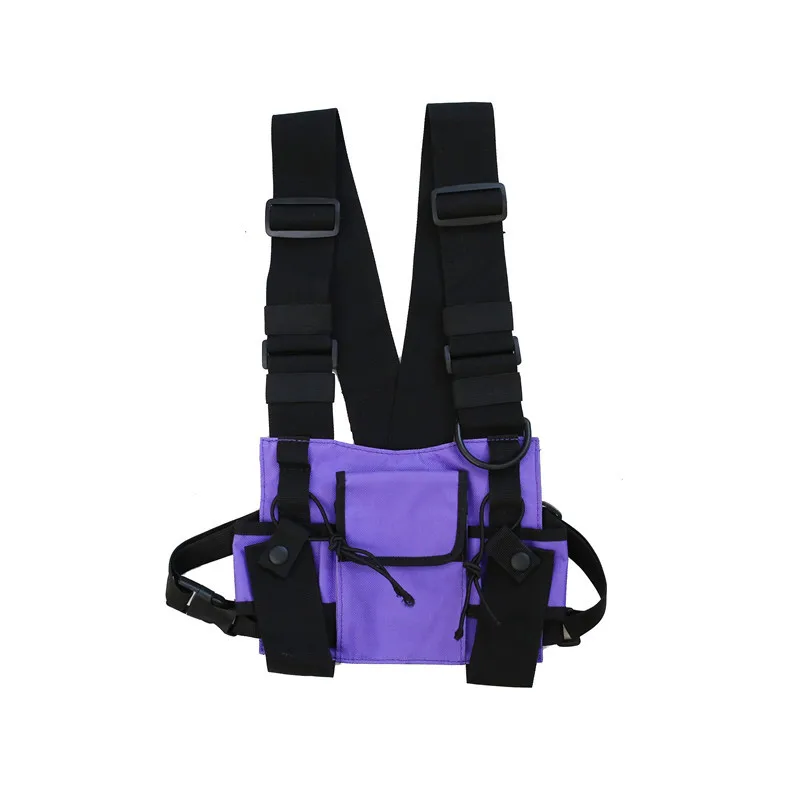 Unisex Tactics Chest Bag Functional Men Women Fashion Bullet Hip Hop Vest Streetwear Bag Waist Pack Chest Rig Bag 4 Colors