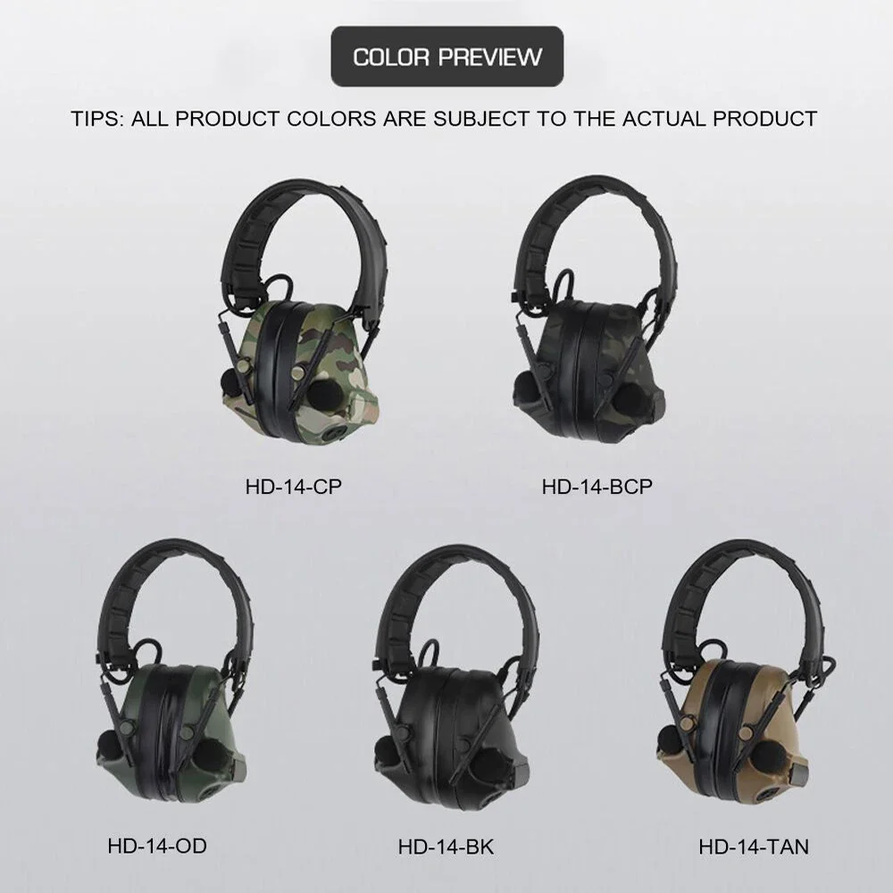 Com Tac C5 Tactical Headset/ARC Rail Adapter For C Series II/III C4 C5 C6 Militar Airsoft Pickup Noise Reduction Headphone