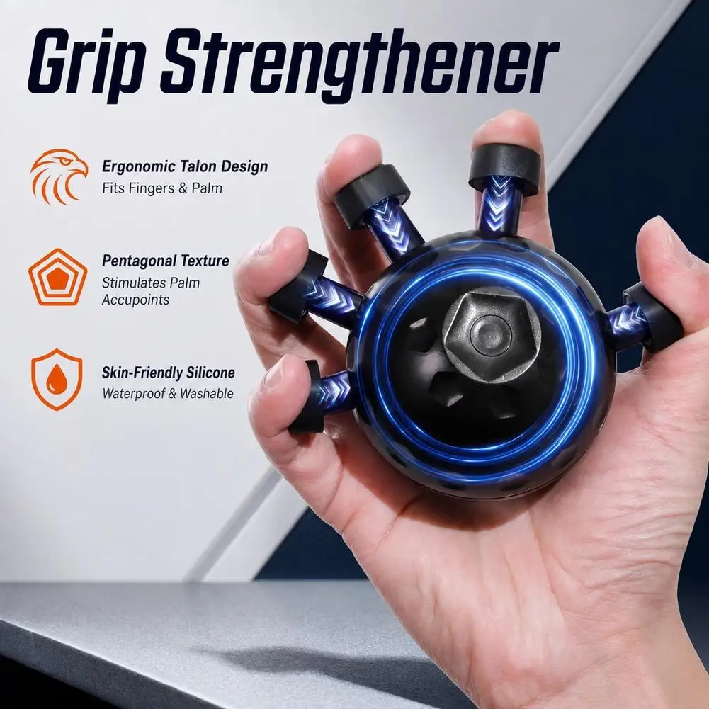 Finger Hand Strengthener Ergonomic Ball Gripper Exerciser Anti Slip For Musicians Athletes Strengthening Finger Exerciser