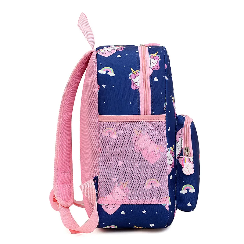 Animal Cartoon School Bag para crianças, Mochila anti-perdida, Kindergarten Schoolbag para meninas