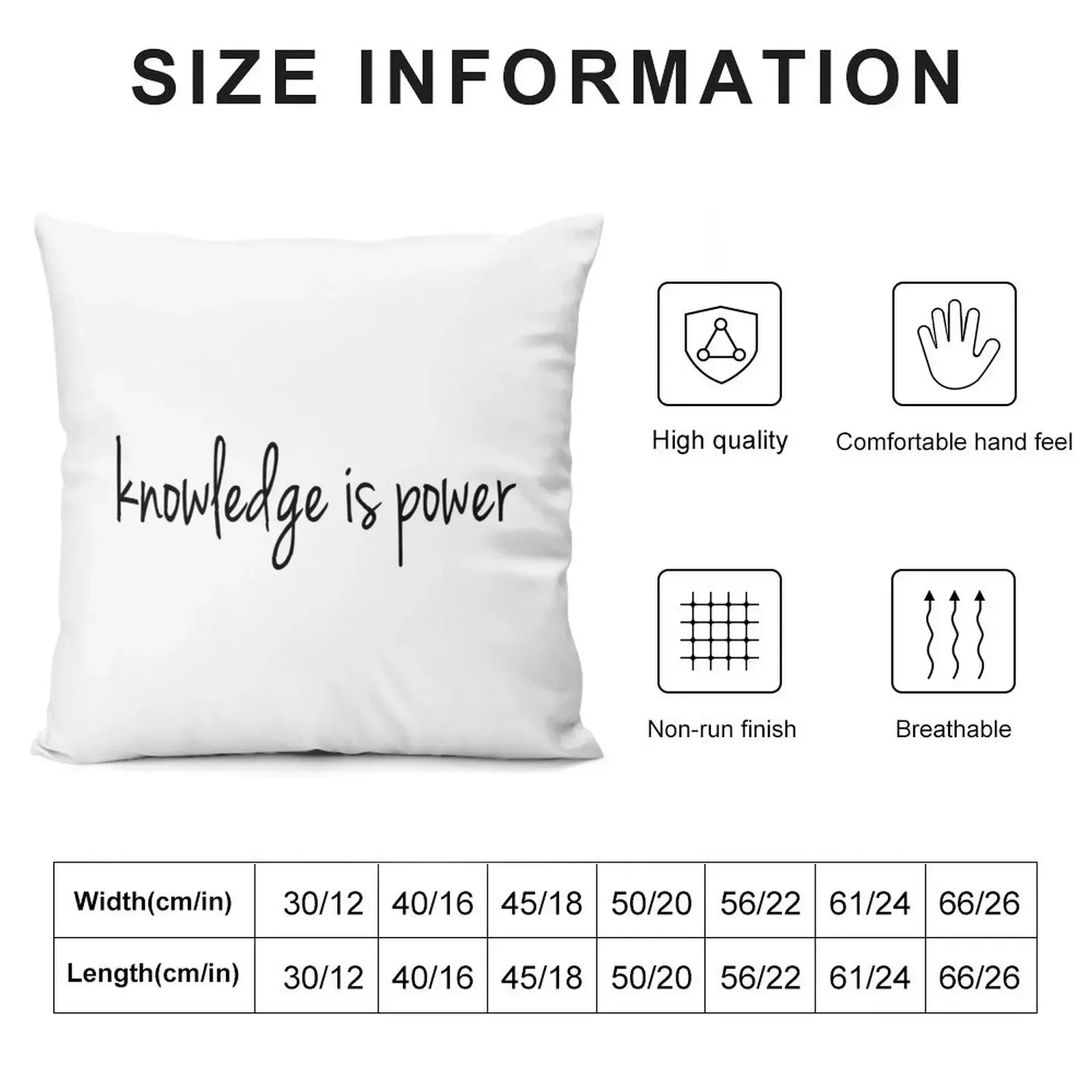 knowledge is power Throw Pillow Pillowcases For Pillows Couch Cushions pillow