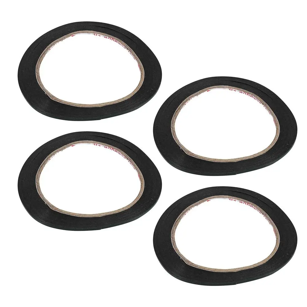 4pcs Strong Adhesive Double Sided Foam Tape 10M Length Black Self Adhesive Foam Tap 2mm Width Electrical Insulating Tape