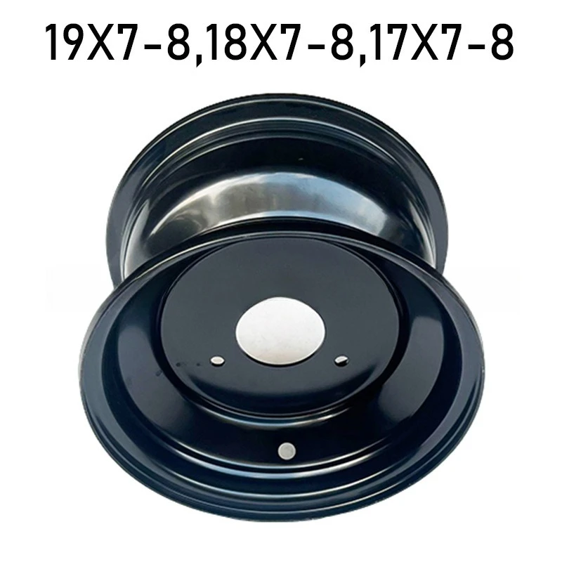 Suitable for ATV wheel hub 19 * 7-8/18 * 7-8 inch vacuum tire rim iron wheel rim steel rim 8 inch front three hole wheel hub