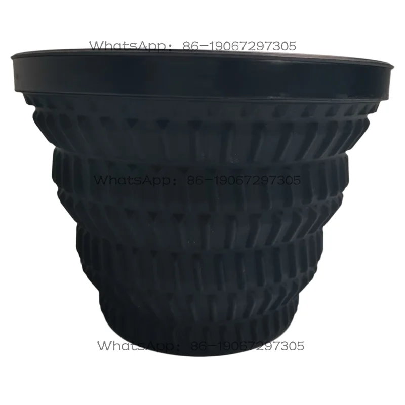 Black multi-layer texture folding water cup large capacity sense design household beverage cup
