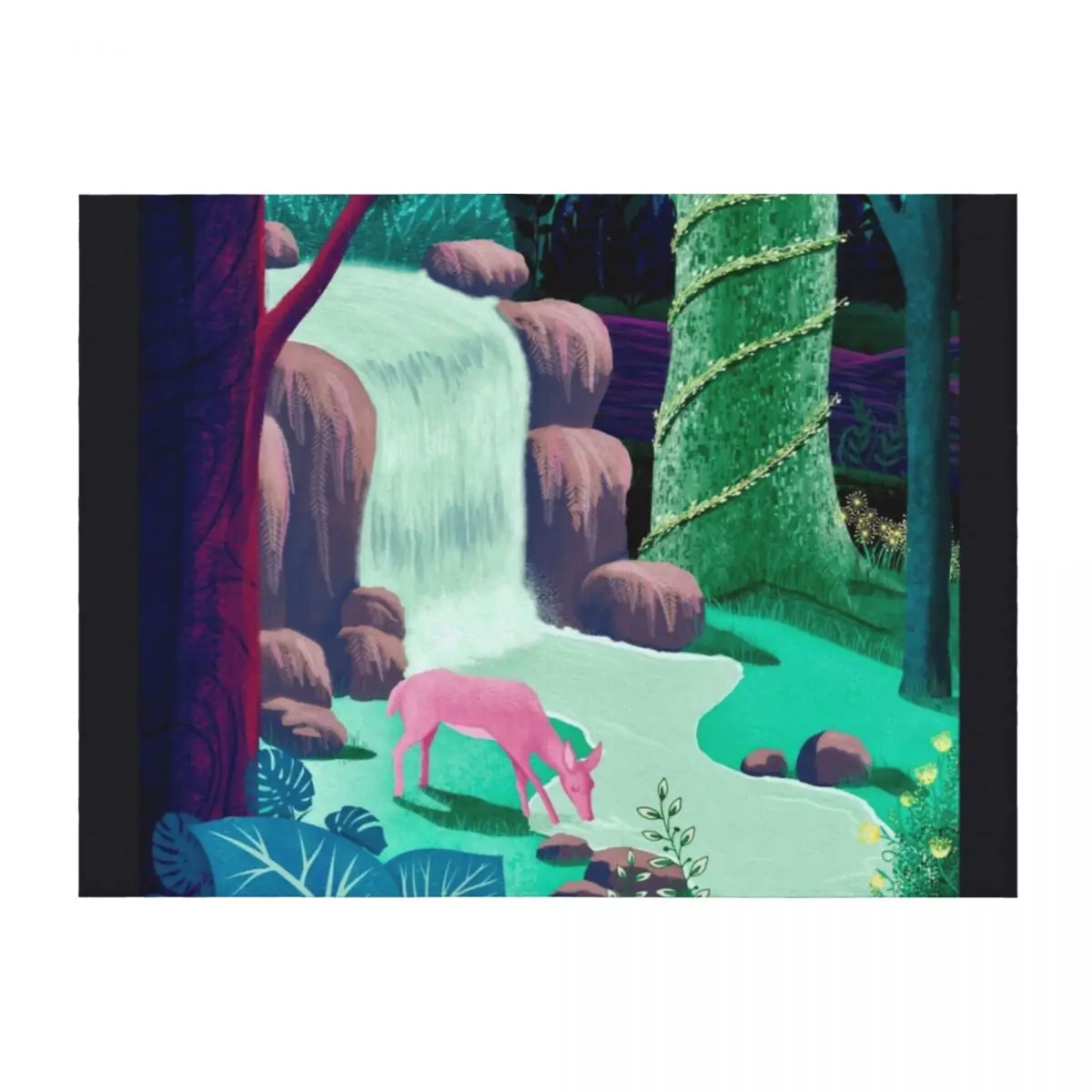 

The Whispering Waters of Eventide Vale Throw Blanket Flannel Fabric Sofa Throw Cute Sleeping Bag Blankets