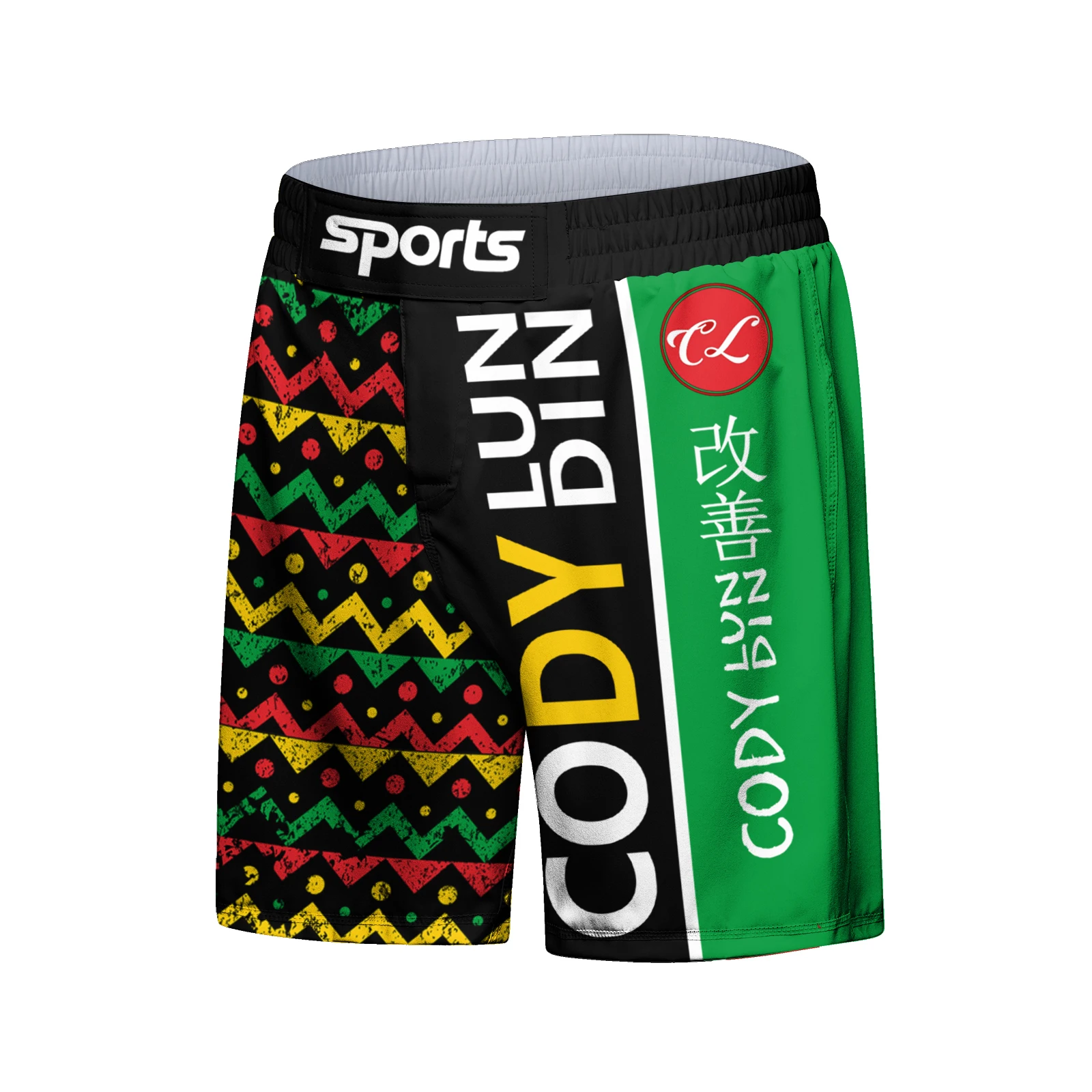 Cody Lundin Men Mma Boxing Shorts Black Printed Colurful Gym Sports Grapling bjj Shorts Sweatpants Custom Fight club Shorts