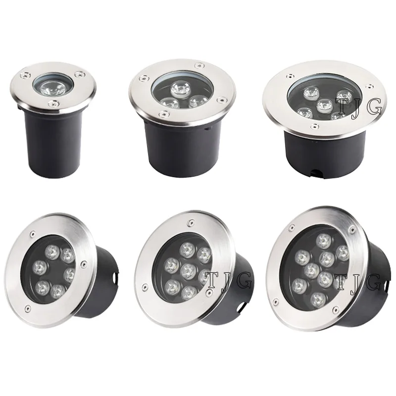 

Waterproof Led Light Garden Underground 1W 3W 5W 7W 9W IP67 DC12V Outdoor Buried Path Spot Recessed Inground Deck Lamp AC85-265V