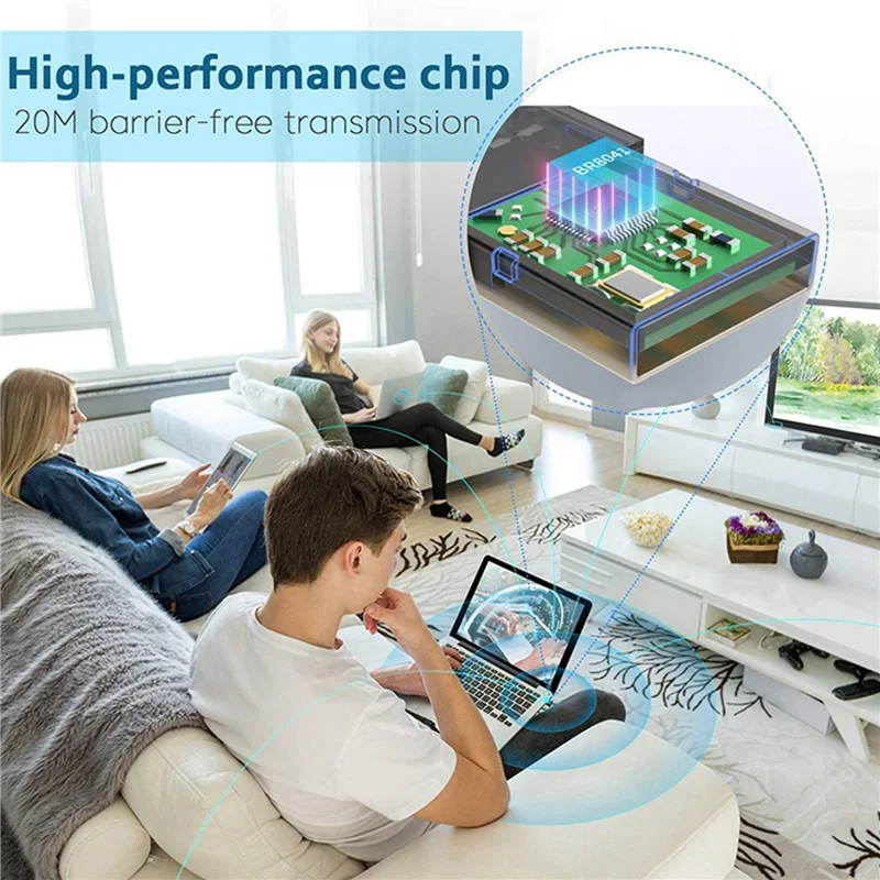 B04B-4X Adattatore USB Bluetooth 5.0 per PC Win10/8.1/8/7/Ricevitore/trasmettitore dongle Bluetooth per supporto per collegare le cuffie