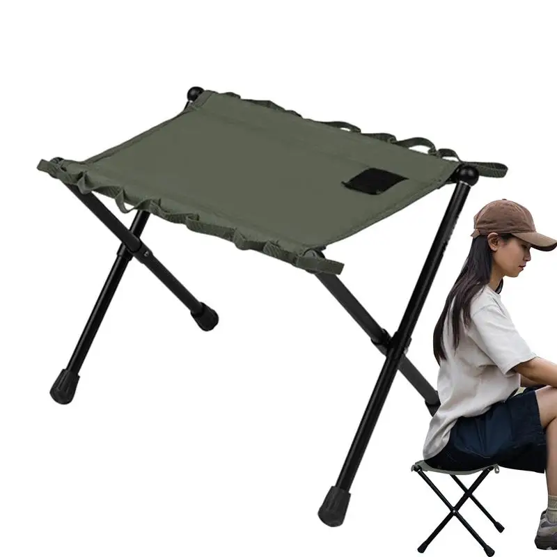 

Small Folding Chair Outdoor Oxford Fabric Chair 100Kg Bearing Load Stool Portable Camping Chair For Park Picnic Hiking Sports