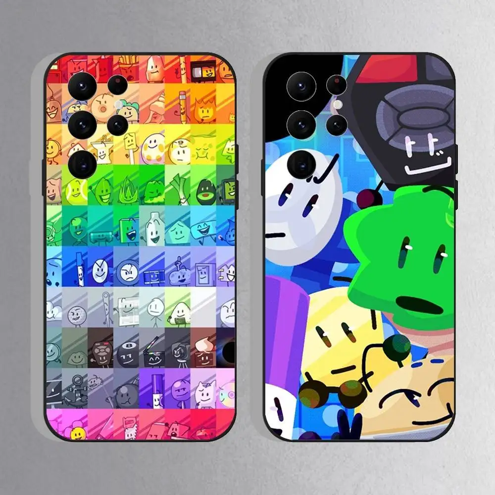 Battle For Dream Island Phone Case For Samsung S10,S21,FE,S21 ,S26,S25,S24,S23,Ultra,S9,S22,Plus Black Shell Cover