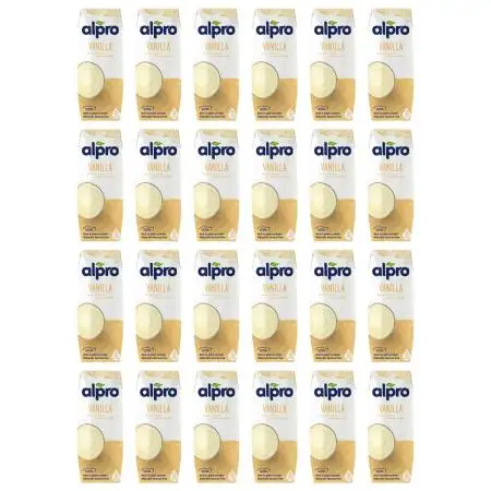 Bebida de soja Alpro sabor vainilla con calcio y vitaminas Set 24x250 ml