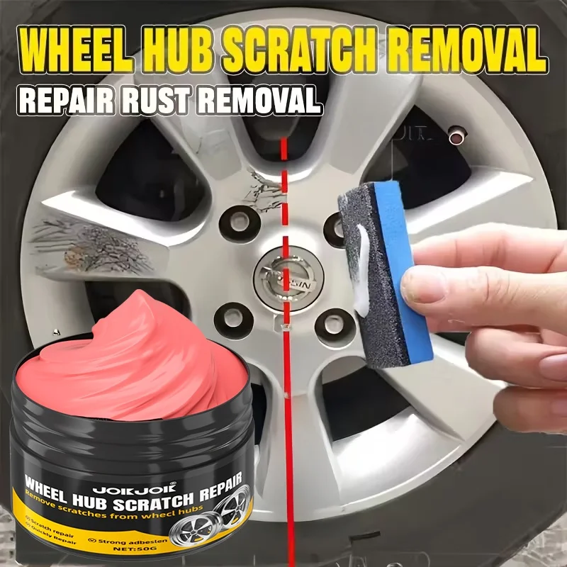 Car Wheel Scratch Repair Kit, Includes Polishing Paste, Enhances Maintenance Effectiveness,Restores Wheels to Like-New Condition