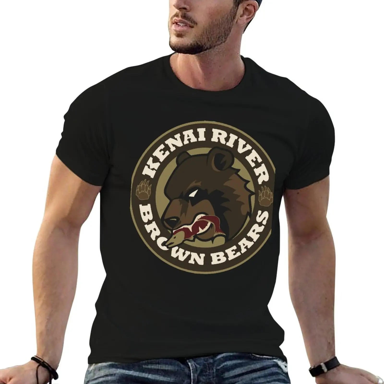 

Kenai River Brown Bears T-Shirt man t shirt heavy cotton man t shirt designer man t shirt cotton high quality T-Shirt