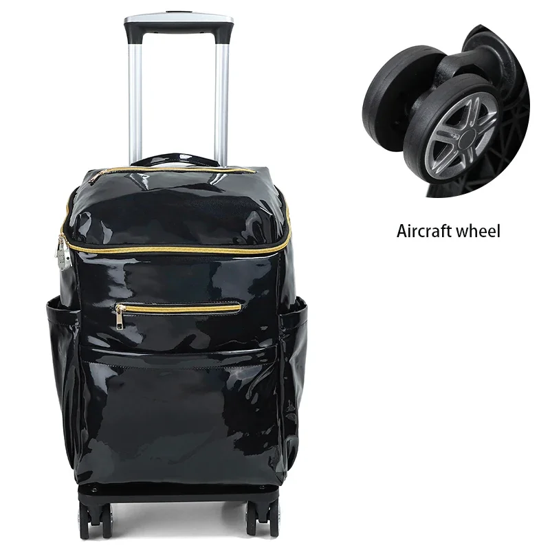 Rolling Bagagem Trolley Bag, Bolsas leves impermeáveis, Saco de isolamento térmico, Carrinho de compras dobrável