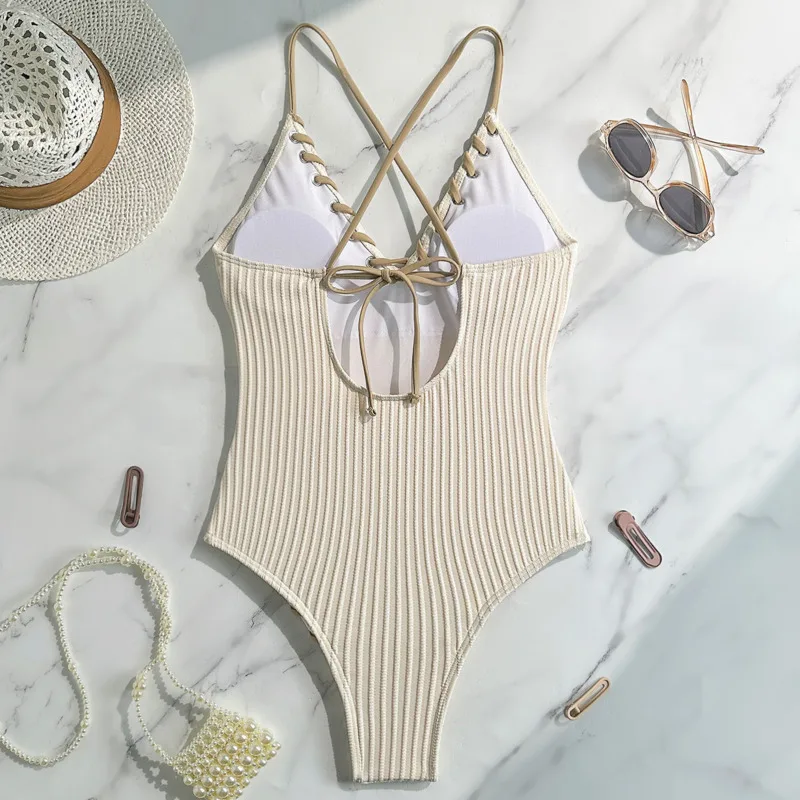 New 2025 Sexy One Piece Swimsuits Closed Women's Swimwear Push Up For Swimming Wear Body Bathing Suits Beachwear Pool Bather