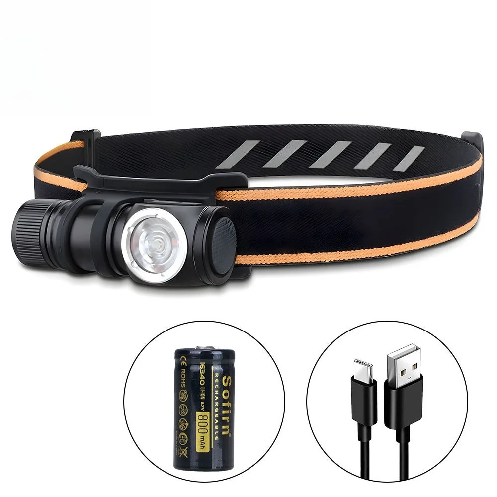 Lightweight Mini Dual‑Mode LED Headlamp Handheld Head‑worn 2‑in‑1 Flashlight for Outdoor Adventure Night Hiking Emergency Use