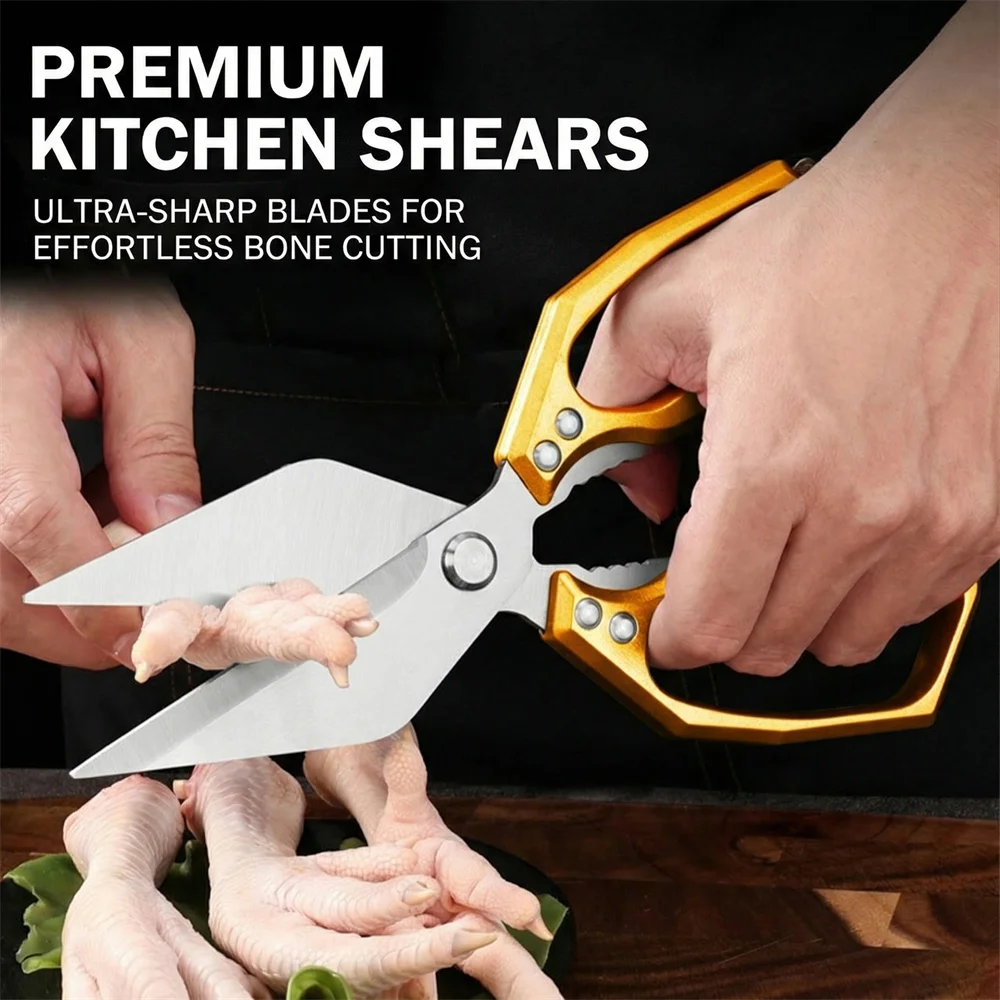 

Многофункциональные ножницы из острой нержавеющей стали для пищевых продуктов, для куриных костей, рыбы, мяса, ванили, для кемпинга и барбекю