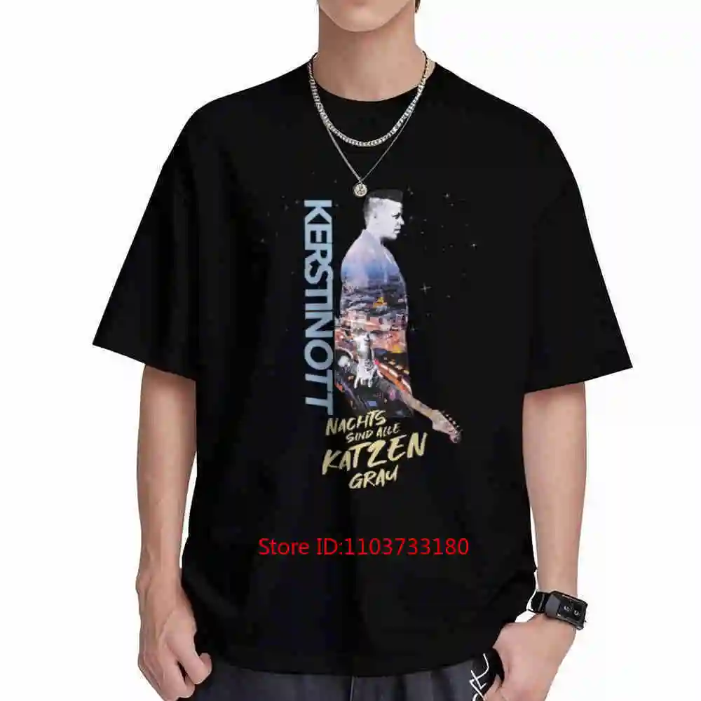Kerstin Ott Nachts Sind Alle Katzen Grau Cover Short Sleeve Tee 100% Cotton T-Shirt