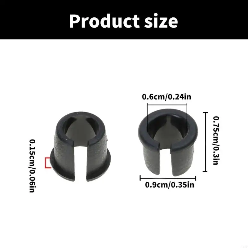 PXPF 10pcs Road Bike Valves Tabung Dalam Adapter Karet Rims Valves Sepeda Stem Grommets Cycling Accessories Enduring