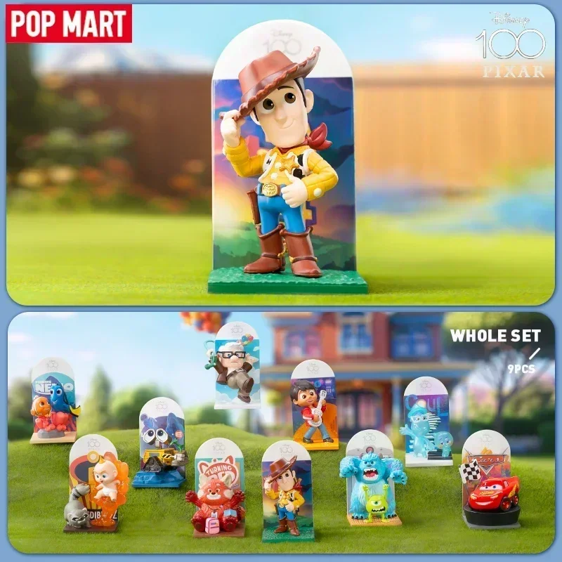 

POPMART Disney 100-летие Pixar серии слепая коробка Mystery Box игрушки куклы Kawaii аниме фигурка Mystery Box подарок для девочки
