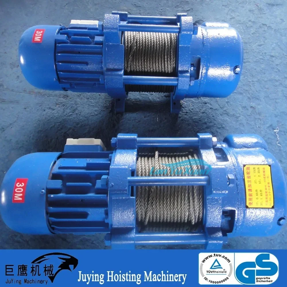 220V/380V  1 ton KCD Construction Electric Winch  lifting equipment