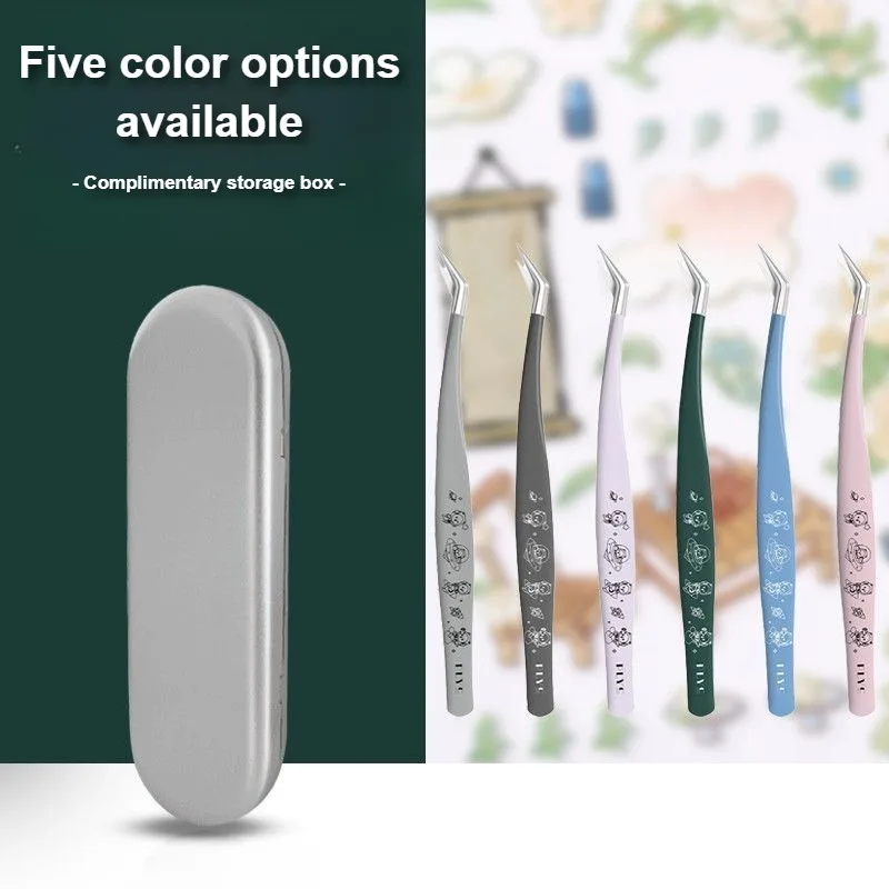 CMGF-pincettes de haute précision, autocollants pour manuels permettant d'économiser du travail, clip spécial en plumes d'or, outils de ruban adhésif faits à la main pour bricolage