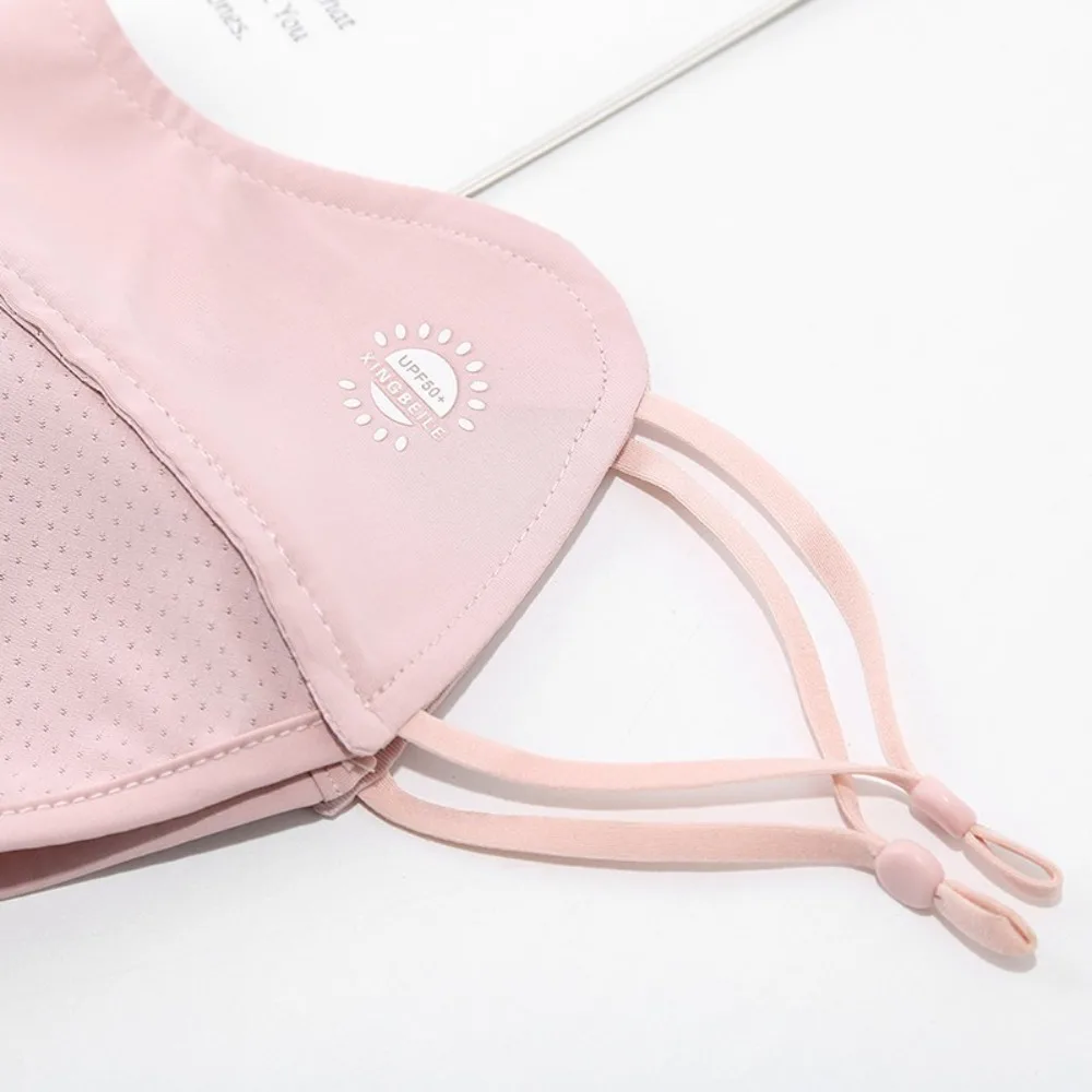New Breathable Ice Silk Mask Anti-UV Dustproof Riding Face Mask Washable Mesh Face Cover Scarf Gift