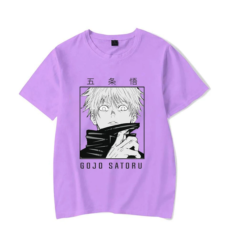 New Anime Satoru Gojo Graphic Printed T Shirt Cool Short Sleeve Unisex Fashion Streetwear Personality Tees Top