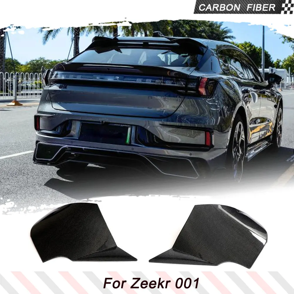 

Carbon Fiber Car Rear Racing Roof Spoiler Tail Rear Wing Spoiler For ZEEKR 001 2021-2023 EV MC Sport Zeekr Car Accessories 2PCS