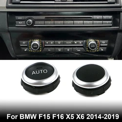 Car Rear Air Conditioning Knob Button Cover Replacement Parts A/C Rotation Climate Control Cover For BMW F15 F16 X5 X6 2014-2019