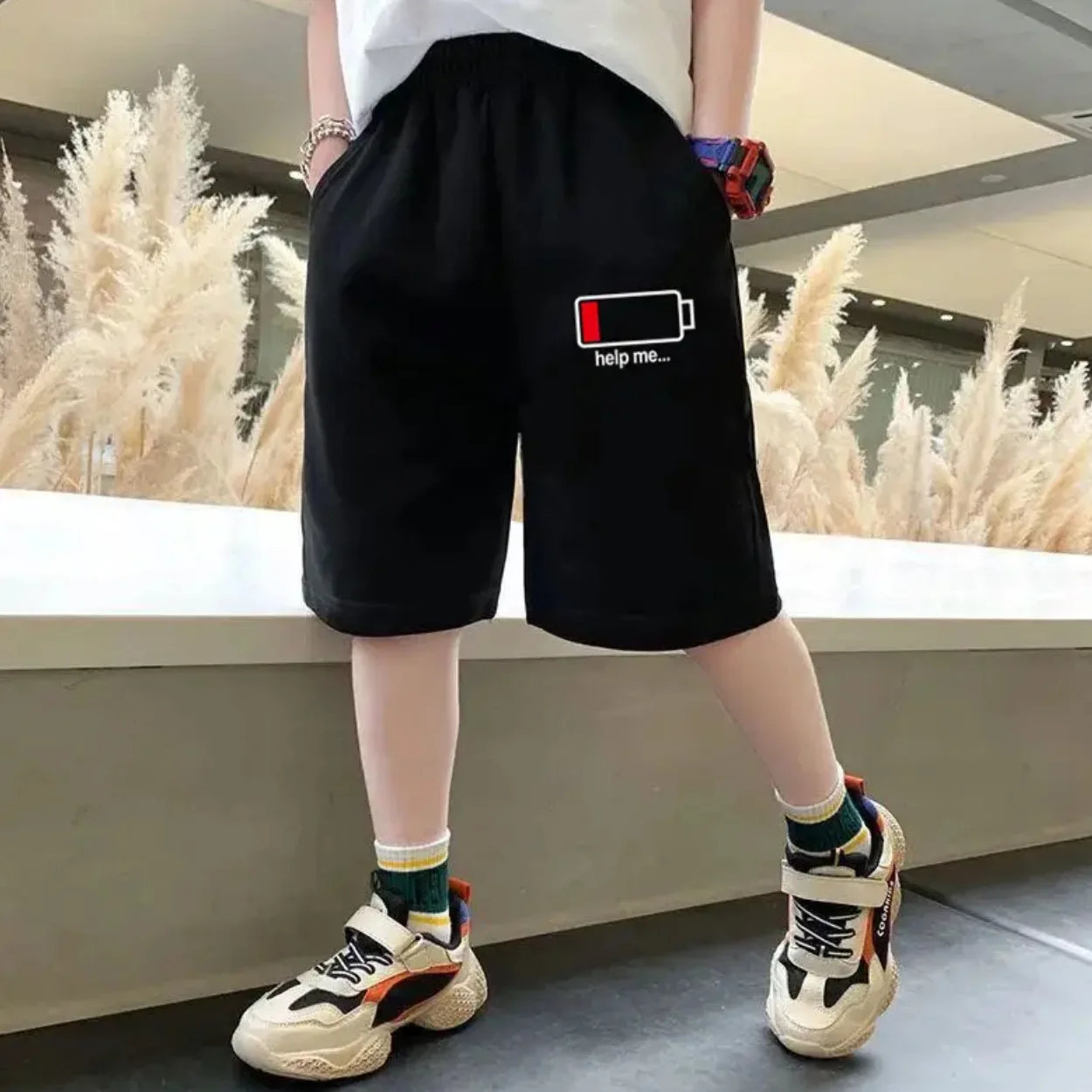 Boys 2025 Summer Short  Solar System Design Sports Shorts Children Loose Short Pants 3-14Y Unisex Clothes