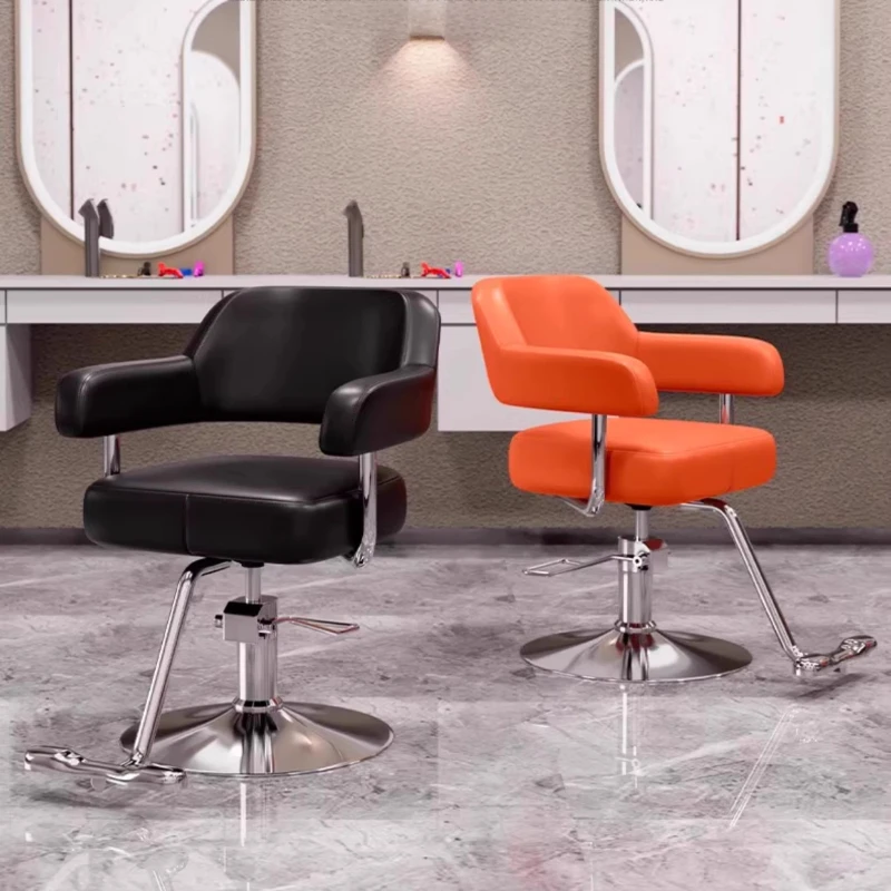 

Portable Adjustable Economic High-quality Design Barber Chair Aesthetic Backrest Footrest Friseur Stuhl Hairdressing Furniture