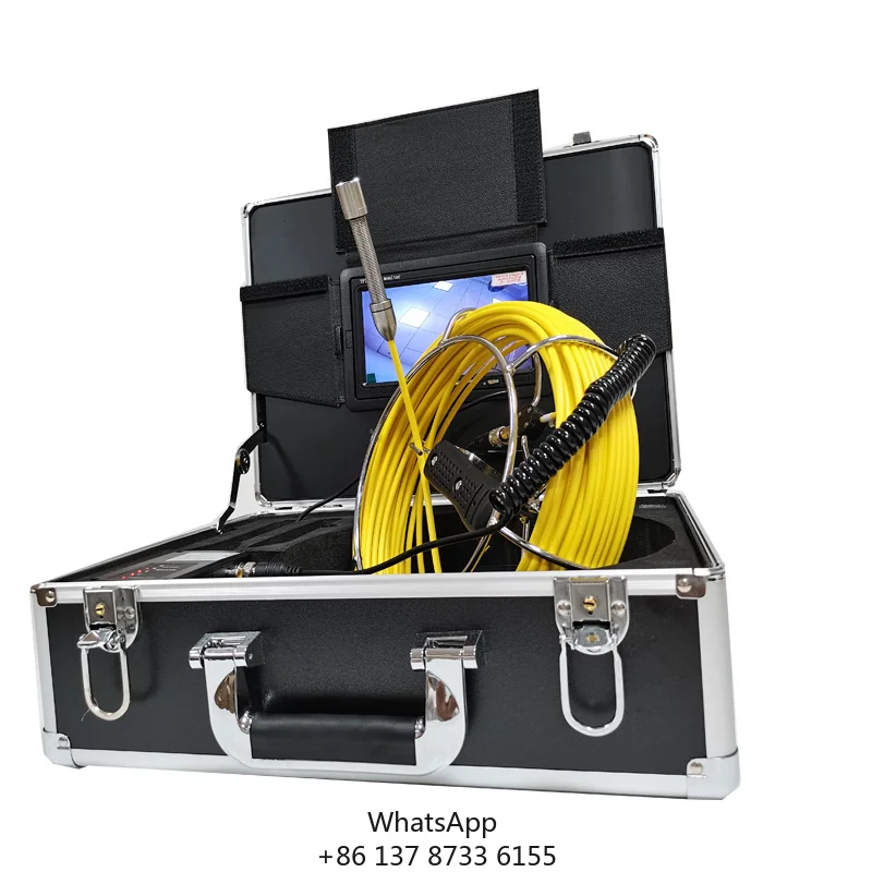 

7" Screen 17mm Drain Camera Pipe Inspection Sewer 1000TVL Camera Head With 6 LEDs Video Endoscope Camera