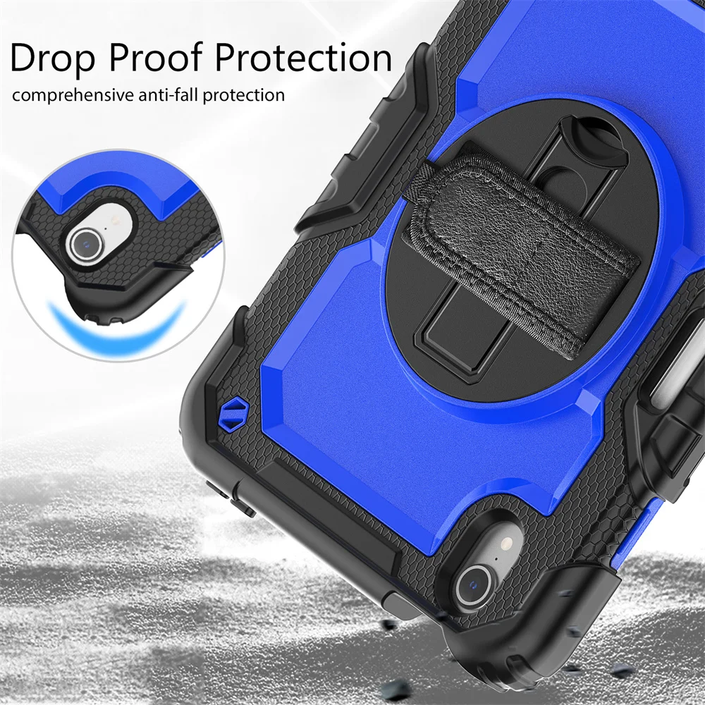 Casing pelindung ponsel 9.7 10.2 10.9 inci, casing pelindung dengan tali bahu untuk ipad Mini 4 5 6 Air 3 4 5 11 13 Pro 9.7 10.5 11 12.9 13