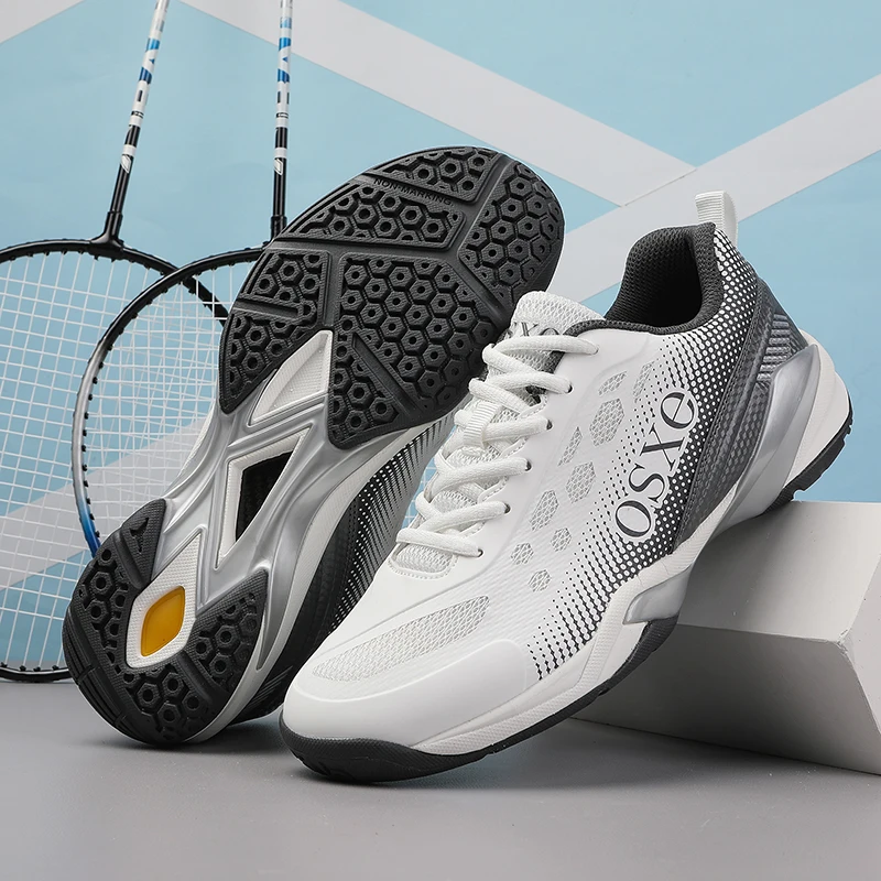 Chaussures de badminton professionnelles pour hommes, chaussures de tennis masculines, chaussures de volley-ball, baskets de gym, tennis de table, Chester, bonne qualité, 2307