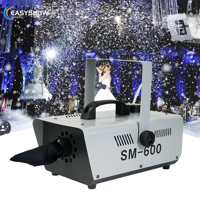

DMX Remote Control Stage Effect Machine 600W Snowflake Machine for Wedding Indoor Outdoor Party Show