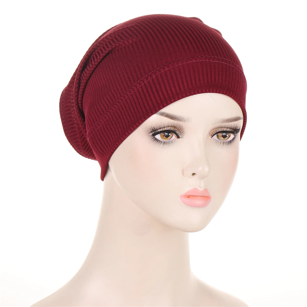 

Inner Hat Plain Women Muslim Tube Bone Hijab Bonnet Turban Strech Chemo Caps Ninja Arab Beanies Head Cover Islam Female Headwrap