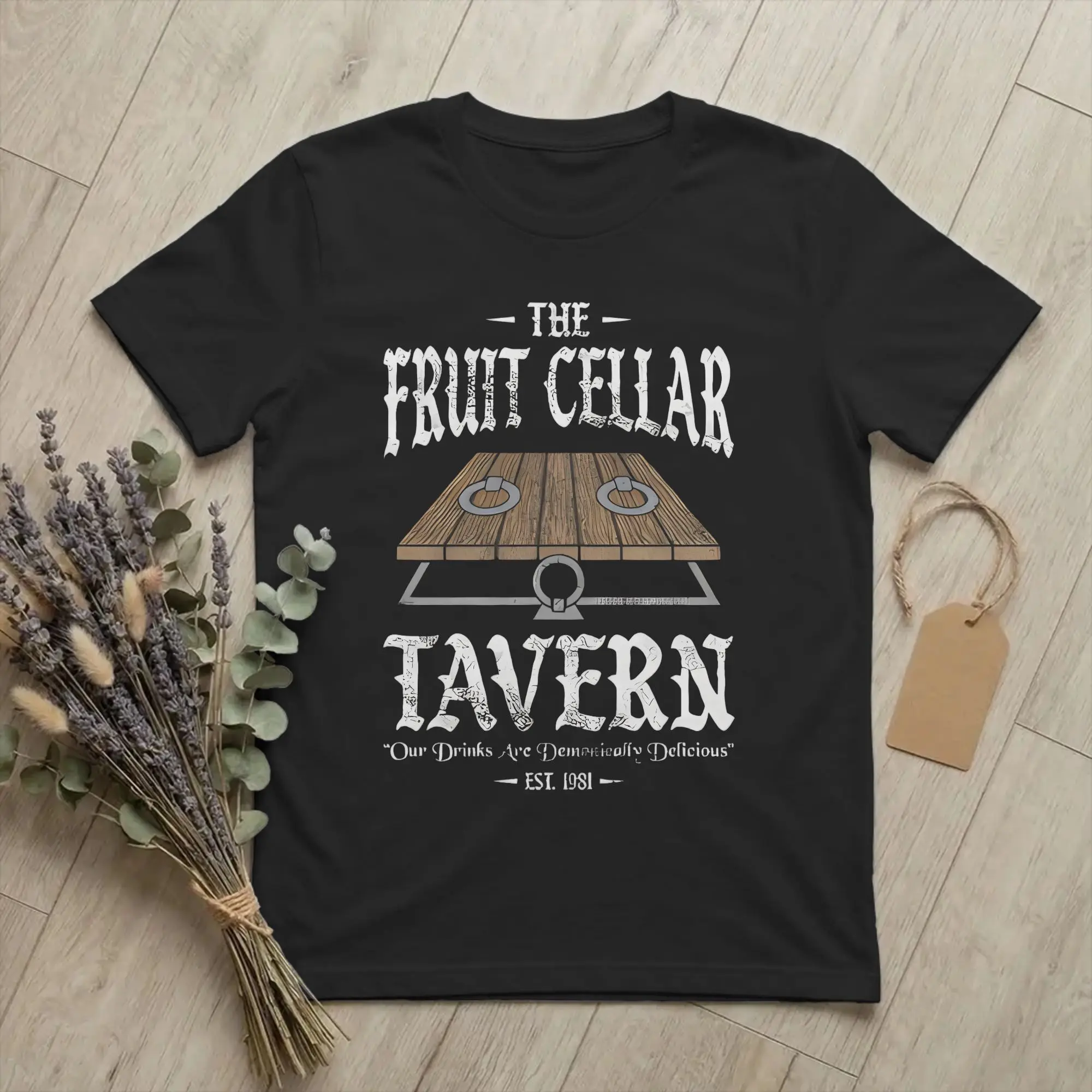 Ashes The Fruit Cellar Tavern Williams Men's T Shirts Horror Funny Tees Short Sleeve Crewneck T-Shirts Cotton Party merchandise
