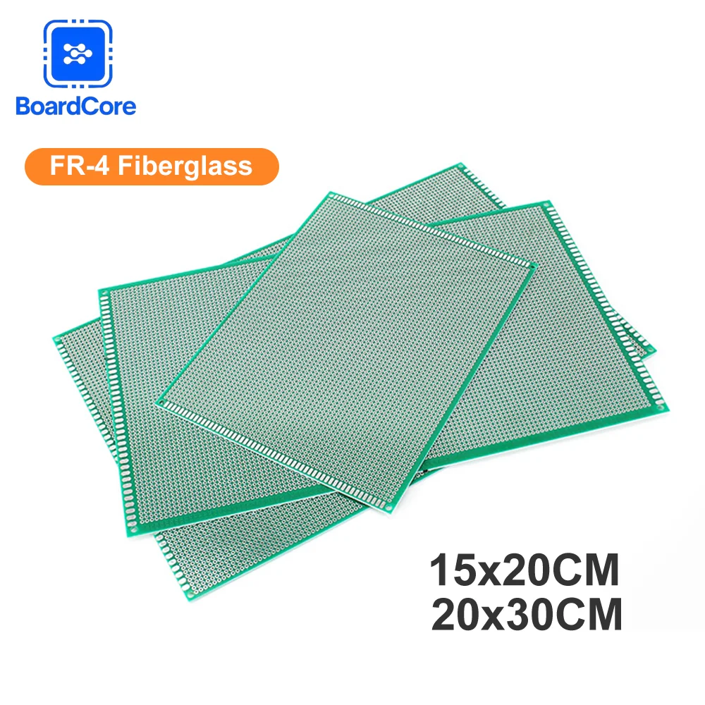 1-5 pz Singolo Lato Verde PCB Bordo 2.54mm FR-4 15x20 cm 20x30 cm Circuito Prototipo Bordo Perforato Elettronica FAI DA TE per Arduino
