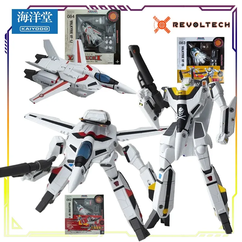 Kaiyodo Originale Revoltech Macross Più Serie Tre Sezione Forma VF-1S Roewe Foca Macchina Anime Action Figure Giocattoli di Modello