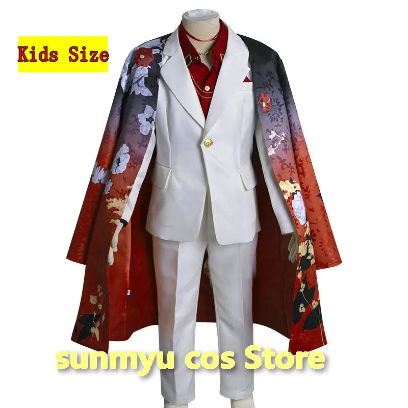 Kids Size Vox Akuma Cosplay VTuber Vox Akuma Cosplay Costume NIJISANJI vtuber Luxiem Cosplay  Children Size