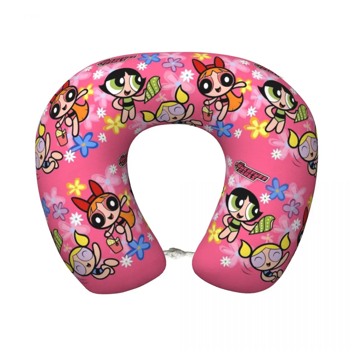 Custom The P-Powerpuffs Girls Travel Neck Pillow Head Support Pillow Cushion Cars