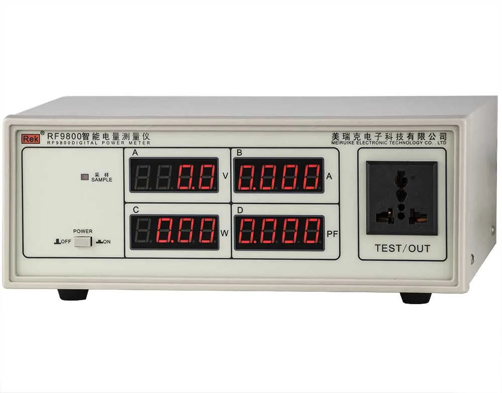 RF9800 High Quality Digital Swr Power Meter Power Factor Meter Electrical Parameter Tester 600V 12kVA With Auxiliary Socket