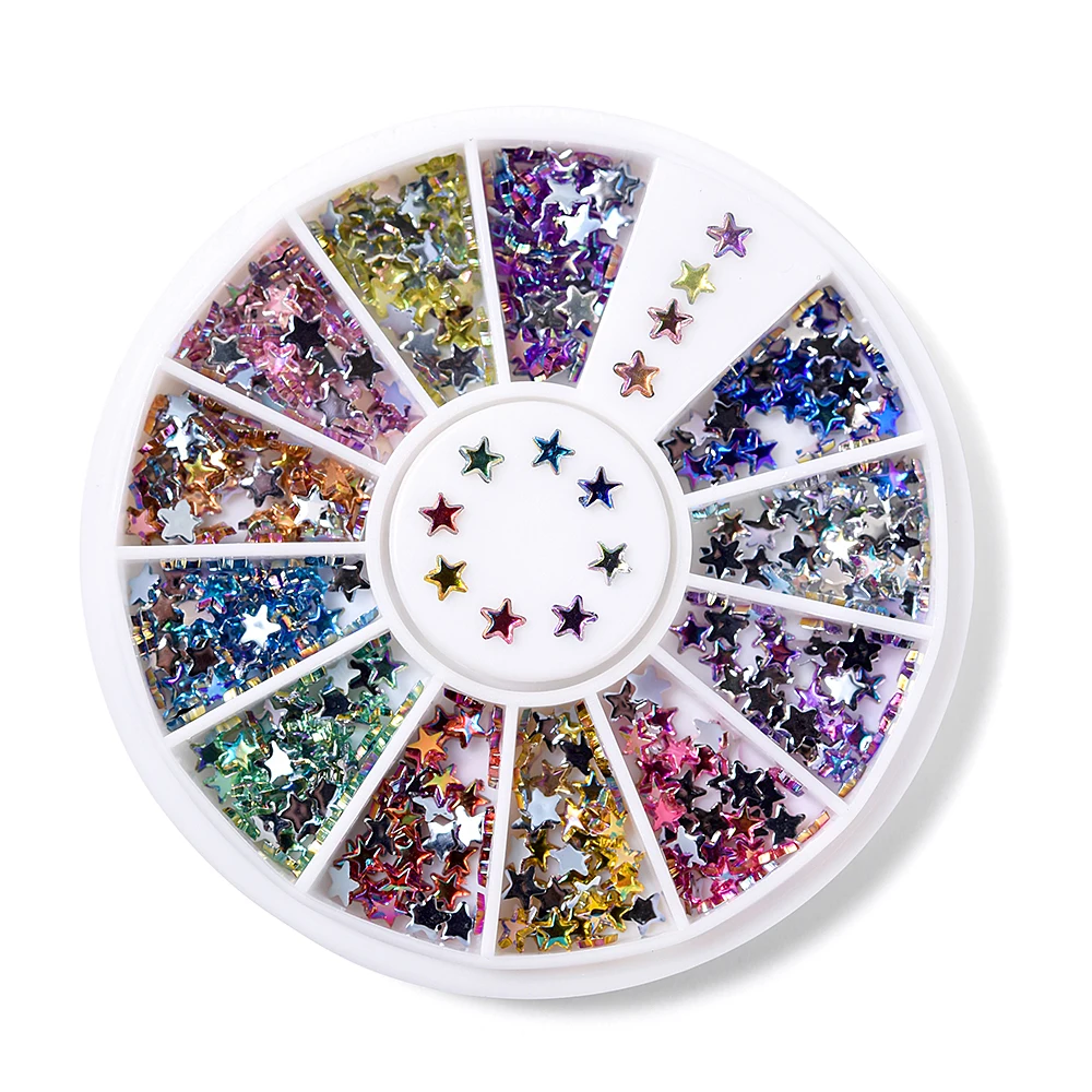 Breloques en Acrylique pour Nail Art, Strass, Gemme, Décoration, Extension, Presse sur les Doigts, Manucure 3D, Accessoires, Outil de Bricolage, 1 Boîte