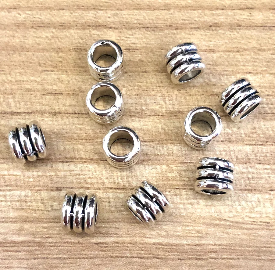 

50pcs 6*6mm Alloy metal spacer bead for handmade findings HW2904